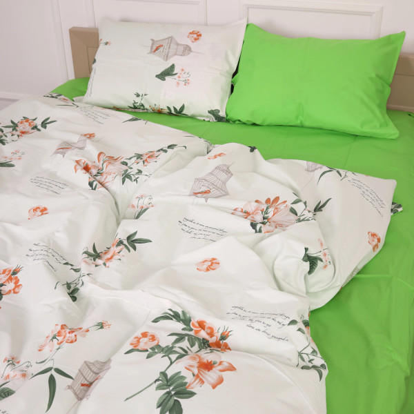 Фото - Комплект постільної білизни MirSon Сатин 22-1337 Hannah 143х210 см (2200006379683)