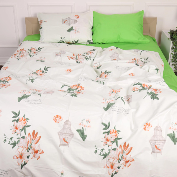 Фото - Комплект постільної білизни MirSon Сатин 22-1337 Hannah 143х210 см (2200006379683)