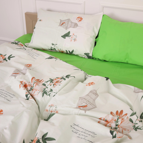 Фото - Комплект постільної білизни MirSon Сатин 22-1337 Hannah 143х210 см (2200006379683)