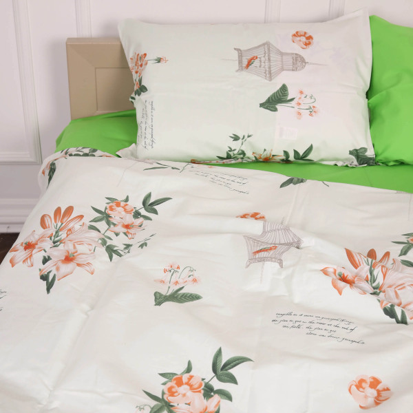 Фото - Комплект постільної білизни MirSon Сатин 22-1337 Hannah 143х210 см (2200006379683)