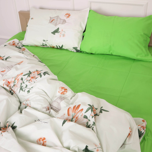 Фото - Комплект постільної білизни MirSon Сатин 22-1337 Hannah 143х210 см (2200006379683)