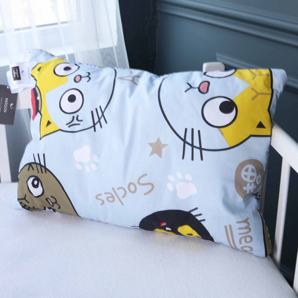 Фото - Подушка стандартная MirSon №3806 Kids Time 18-0007 Cool Cat EcoSilk (2200007027378)