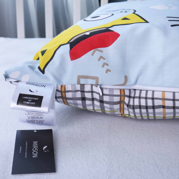 Фото - Подушка стандартная MirSon №3806 Kids Time 18-0007 Cool Cat EcoSilk (2200007027385)