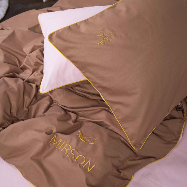 Фото - Комплект постельного белья MirSon Ranforce Elite Corner "Riccarda" (14-1312 + 15-1511) 220х240 см (2200008400613)