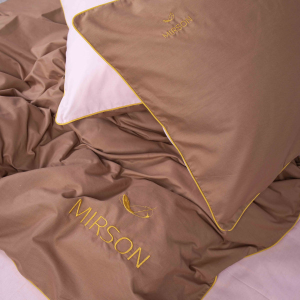 Фото - Комплект постельного белья MirSon Ranforce Elite Corner "Riccarda" (14-1312 + 15-1511) 220х240 см (2200008400613)