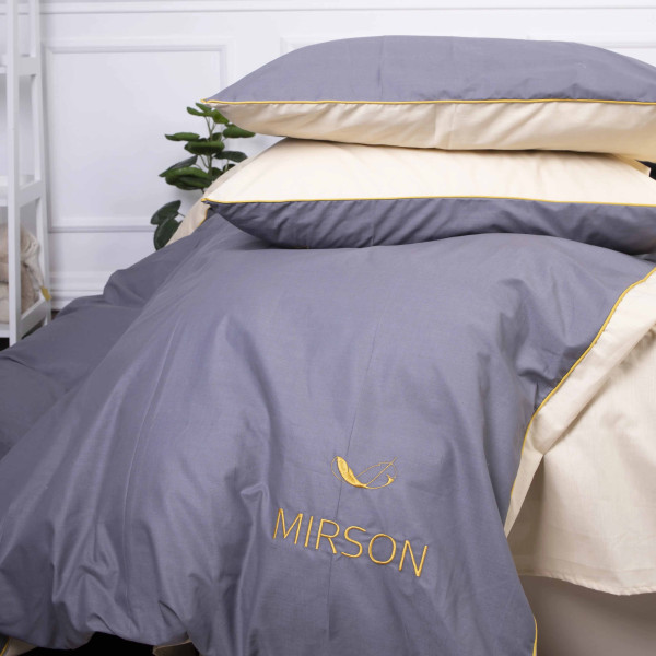 Фото - Комплект постільної білизни MirSon Ranforce Elite Corner "Marco" (12-0712 + 16-5803) 220х240 см (2200008400682)