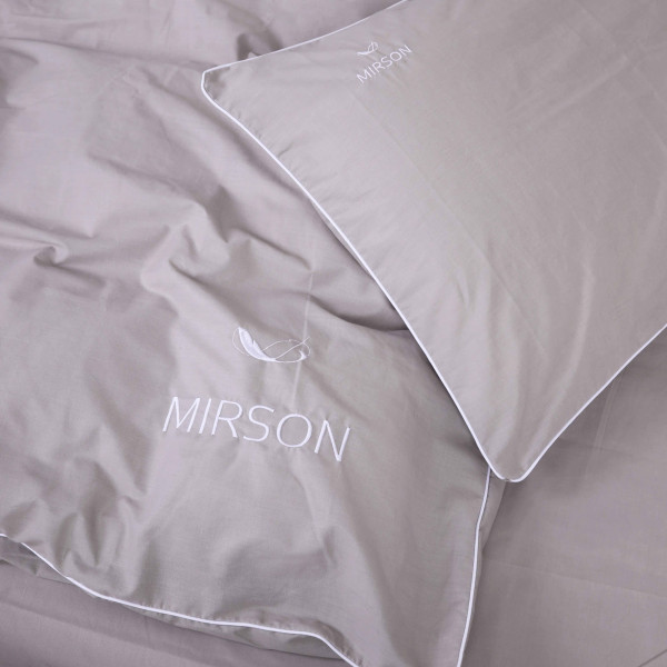 Фото - Комплект постельного белья MirSon Ranforce Elite Corner 16-5703 "Light Gray" 220х240 см (2200008400828)