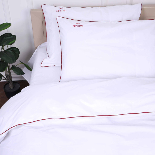 Фото - Комплект постельного белья MirSon Ranforce Elite Corner 11-2107 "White" 143х210 см (2200008401405)