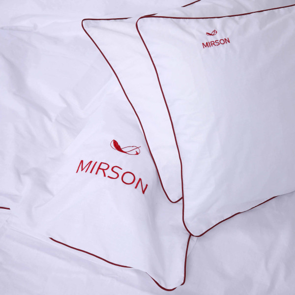 Фото - Комплект постельного белья MirSon Ranforce Elite Corner 11-2107 "White" 220х240 см (2200008401450)