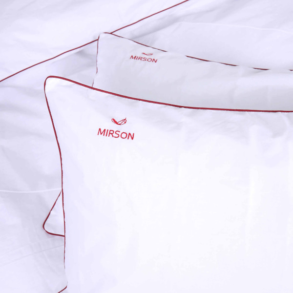 Фото - Комплект постельного белья MirSon Ranforce Elite Corner 11-2107 "White" 220х240 см (2200008401450)