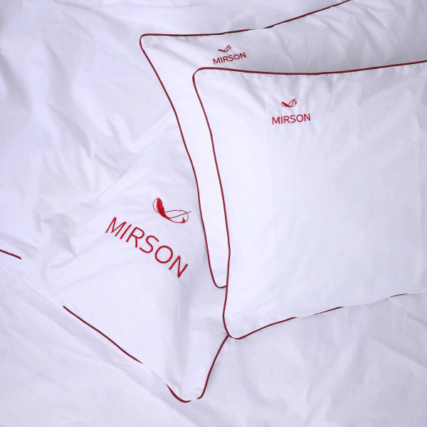 Фото - Комплект постельного белья MirSon Ranforce Elite Corner 11-2107 "White" 143х210 см (2200008401405)