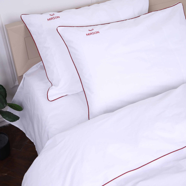 Фото - Комплект постельного белья MirSon Ranforce Elite Corner 11-2107 "White" 220х240 см (2200008401450)