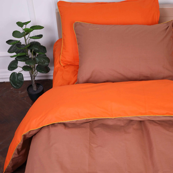 Фото - Комплект постельного белья MirSon Ranforce Elite Corner "Evelina" (13-1027 + 15-1511) 143х210 см (2200008401474)