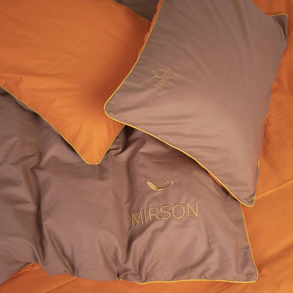 Фото - Комплект постельного белья MirSon Ranforce Elite Corner "Evelina" (13-1027 + 15-1511) 220х240 см (2200008401528)