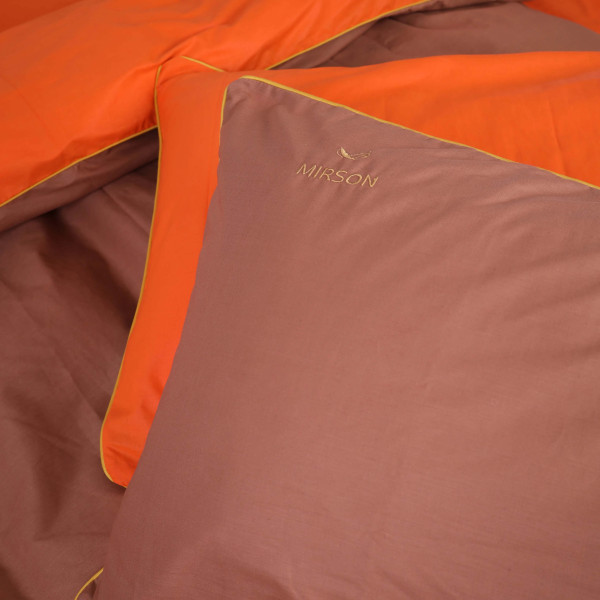 Фото - Комплект постельного белья MirSon Ranforce Elite Corner "Evelina" (13-1027 + 15-1511) 220х240 см (2200008401528)