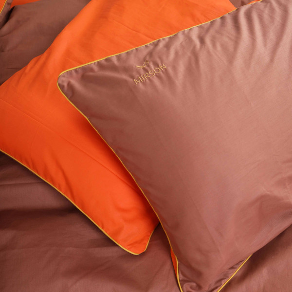 Фото - Комплект постельного белья MirSon Ranforce Elite Corner "Evelina" (13-1027 + 15-1511) 220х240 см (2200008401528)