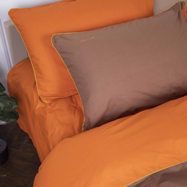 Фото - Комплект постельного белья MirSon Ranforce Elite Corner "Evelina" (13-1027 + 15-1511) 143х210 см (2200008401474)