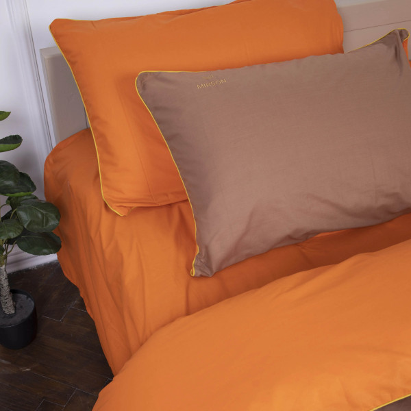 Фото - Комплект постельного белья MirSon Ranforce Elite Corner "Evelina" (13-1027 + 15-1511) 220х240 см (2200008401528)