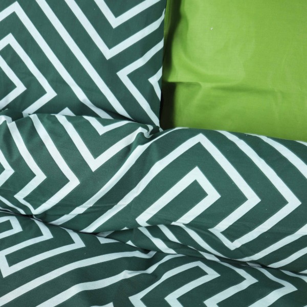 Фото - Комплект постільної білизни MirSon 200х220 см 17-0632 Diamond Emerald Бязь (2200008466046)