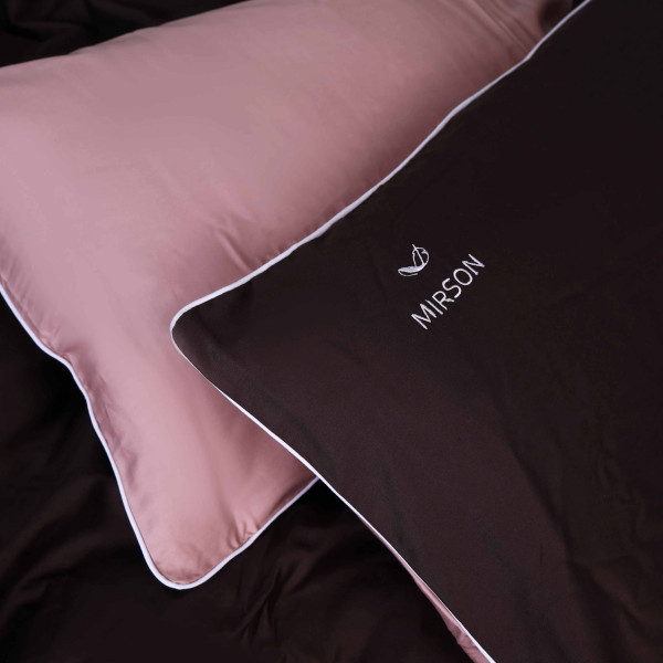 Фото - Комплект постельного белья MirSon 0165 + 0211 Cappuccino Corner Сатин (2200008712280)