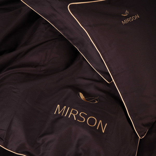 Фото - Комплект постільної білизни MirSon 0211 Cacao Corner Сатин (2200008712495)