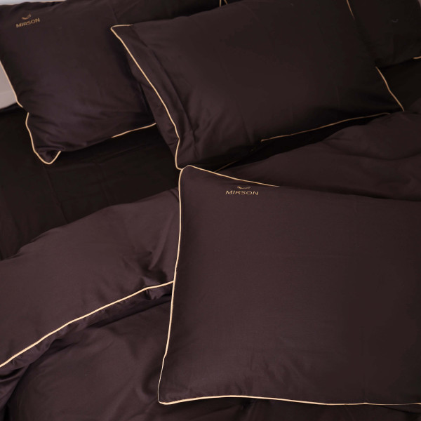 Фото - Комплект постільної білизни MirSon 0211 Cacao Corner Сатин (2200008712495)