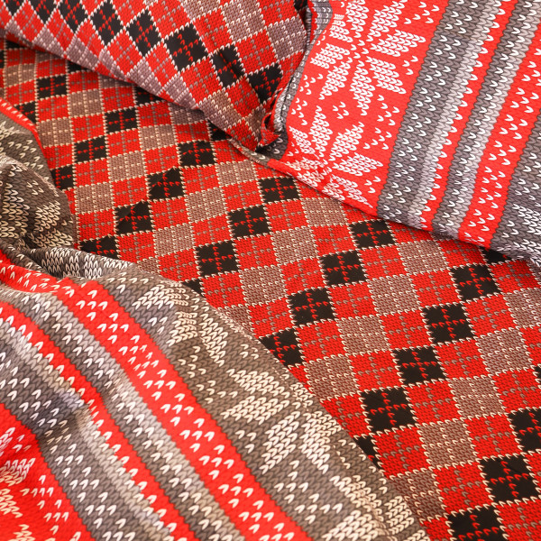 Фото - Комплект постельного белья MirSon Бязь 17-0658 Jingle 175х210 см (2200009612145)