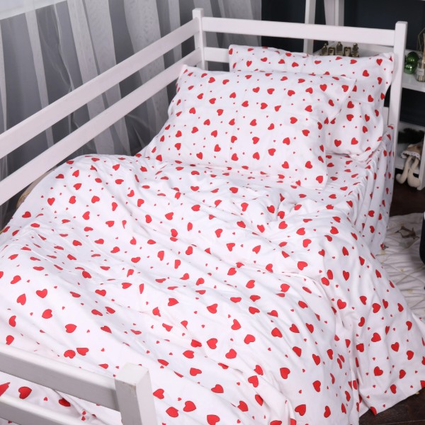 Фото - Комплект постельного белья MirSon King Size 220x240 см 015 Love Фланель (2200009652622)