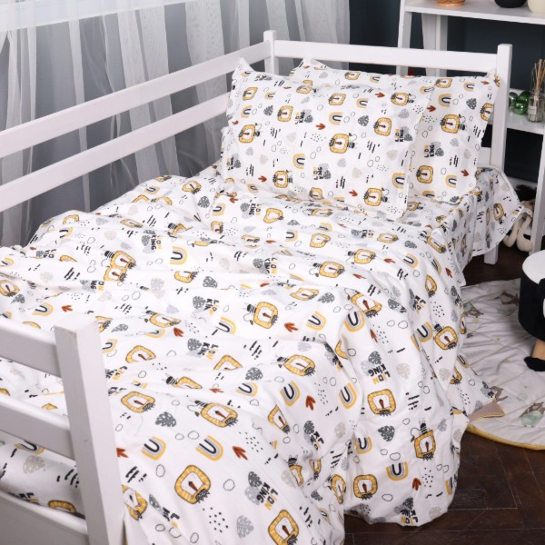 Фото - Комплект постільної білизни MirSon King Size 220x240 см 014 Lion Фланель (2200009655074)