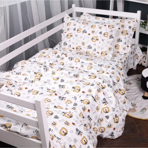 Фото - Комплект постільної білизни MirSon King Size 220x240 см 014 Lion Фланель (2200009655074)