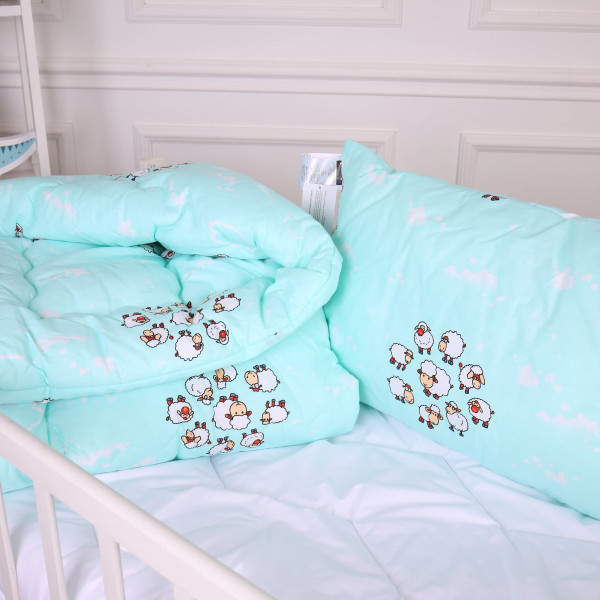 Фото - Подушка стандартная MirSon Kids Time 20-0030 Lambs 50х70 см (2200009664540)