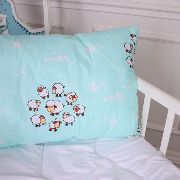 Фото - Подушка стандартная MirSon Kids Time 20-0030 Lambs 50х70 см (2200009664540)