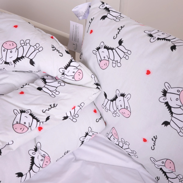 Фото - Подушка стандартная MirSon Kids Time 20-0040 Cute white zebra 40х60 см (2200009665943)