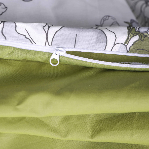 Фото - Комплект постільної білизни дитячий MirSon 110х140 см 00-1 Olive Flowers Поплін (2200009698972)