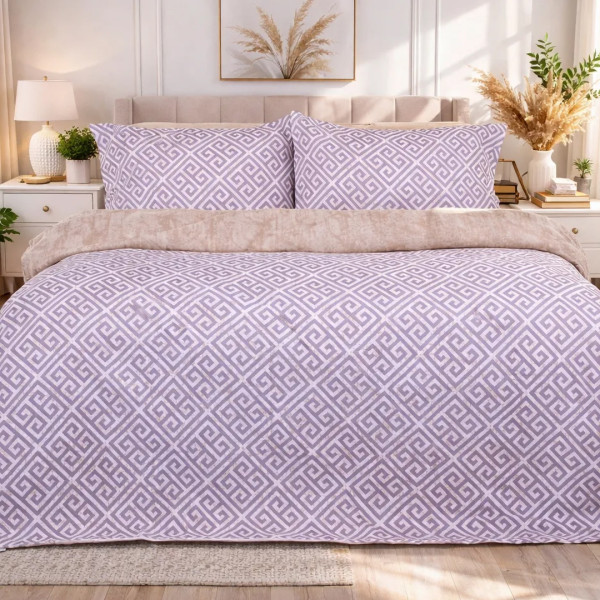 Фото - Комплект постільної білизни дитячий MirSon 110х140 см 00-4 Geometry Beige Поплін (2200009702754)