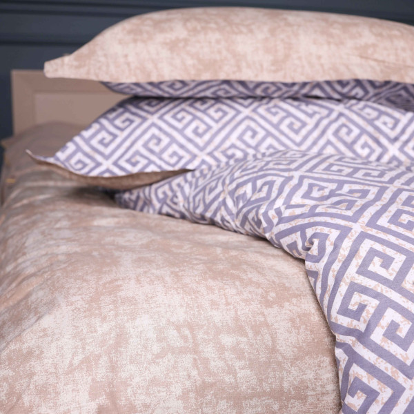 Фото - Комплект постільної білизни дитячий MirSon 110х140 см 00-4 Geometry Beige Поплін (2200009702754)