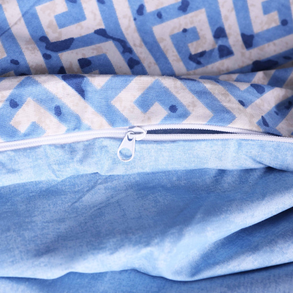 Фото - Комплект постільної білизни дитячий MirSon 110х140 см 00-5 Geometry Blue Поплін (2200009704024)