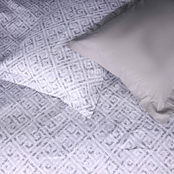 Фото - Комплект постільної білизни дитячий MirSon 110х140 см 00-6 Geometry Grey Поплін (2200009705298)