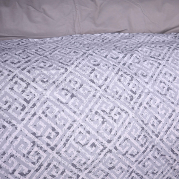 Фото - Комплект постільної білизни дитячий MirSon 110х140 см 00-6 Geometry Grey Поплін (2200009705298)