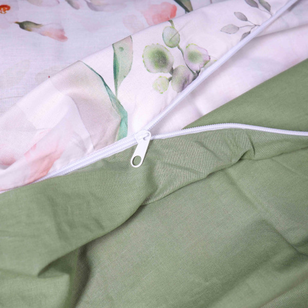 Фото - Комплект постільної білизни дитячий MirSon 110х140 см 00-9 Birds and Flowers Поплін (2200009709081)