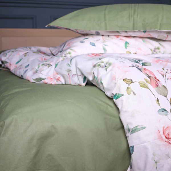 Фото - Комплект постільної білизни дитячий MirSon 110х140 см 00-9 Birds and Flowers Поплін (2200009709081)