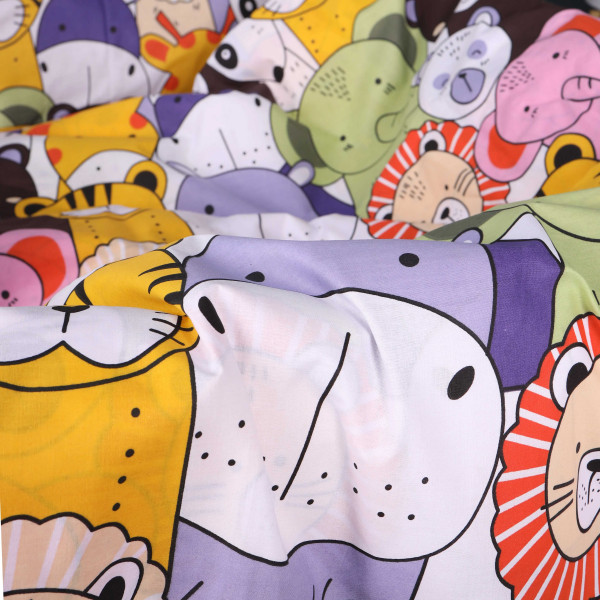 Фото - Комплект постельного белья детский MirSon 110x140 см Kids Time 17-0674 Rainbow Zoo Бязь (2200010186130)