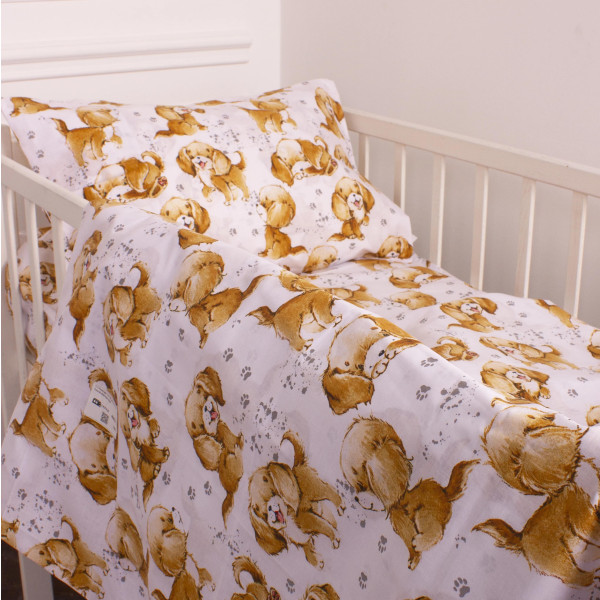 Фото - Комплект постельного белья MirSon 2 x 143 x 210 см 20-0020 Red dogs Бязь (2200010264241)