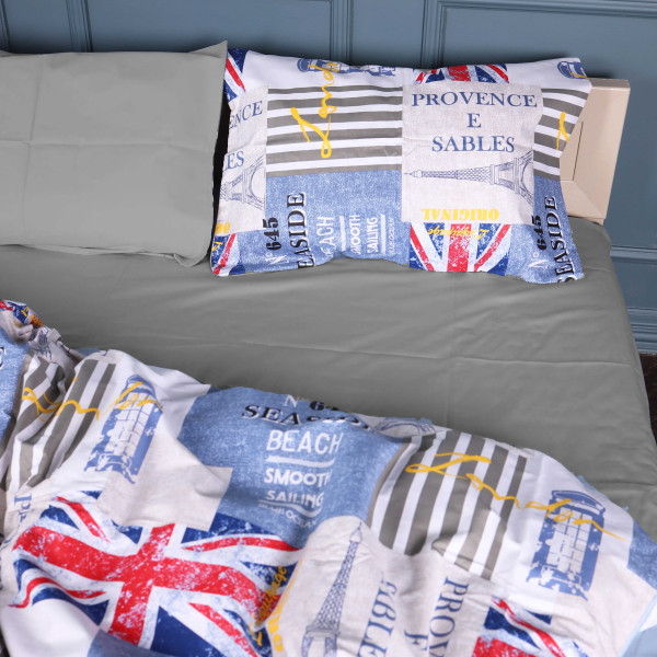 Фото - Комплект постельного белья MirSon 175х210 см 22-1382 English Style Сатин (2200010471717)