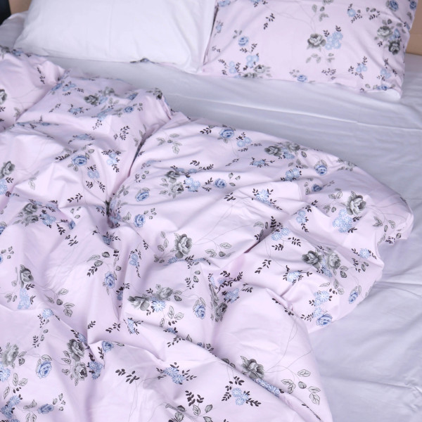 Фото - Комплект постільної білизни дитячий MirSon 110х140 см 22-1377 Flowers on Snow Сатин (2200010476033)