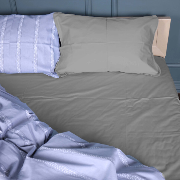 Фото - Комплект постільної білизни MirSon King Size 220х240 см 22-1378 Silver Vine Сатин (2200010476347)