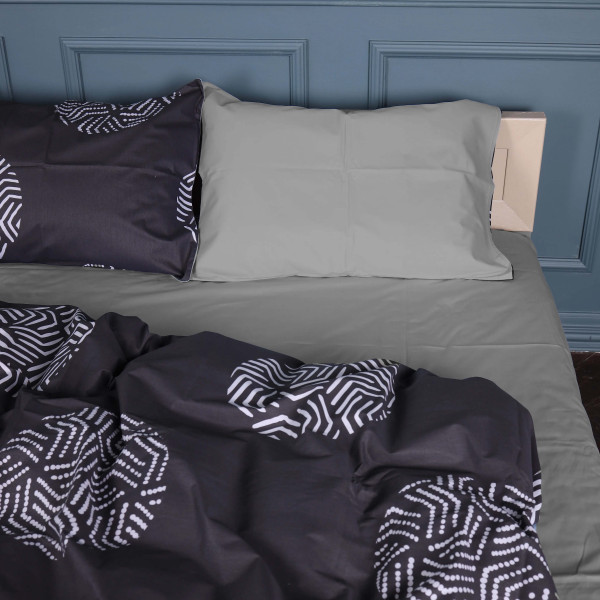 Фото - Комплект постільної білизни MirSon 175х210 см 22-1379 Geometric Circles Сатин (2200010476491)