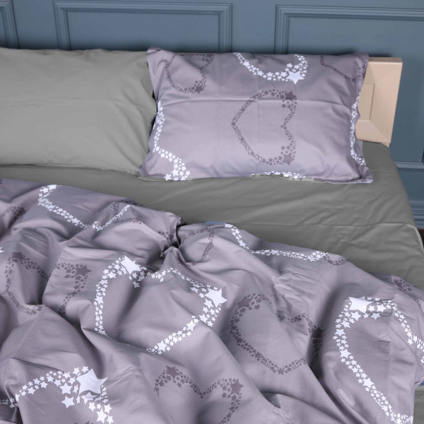 Фото - Комплект постільної білизни MirSon King Size 220х240 см 22-1389 Loving Hearts Сатин (2200010563511)