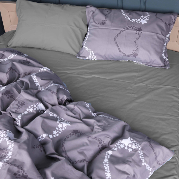 Фото - Комплект постільної білизни MirSon King Size 220х240 см 22-1389 Loving Hearts Сатин (2200010563511)