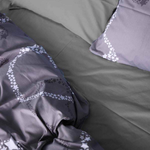 Фото - Комплект постільної білизни MirSon King Size 220х240 см 22-1389 Loving Hearts Сатин (2200010563511)